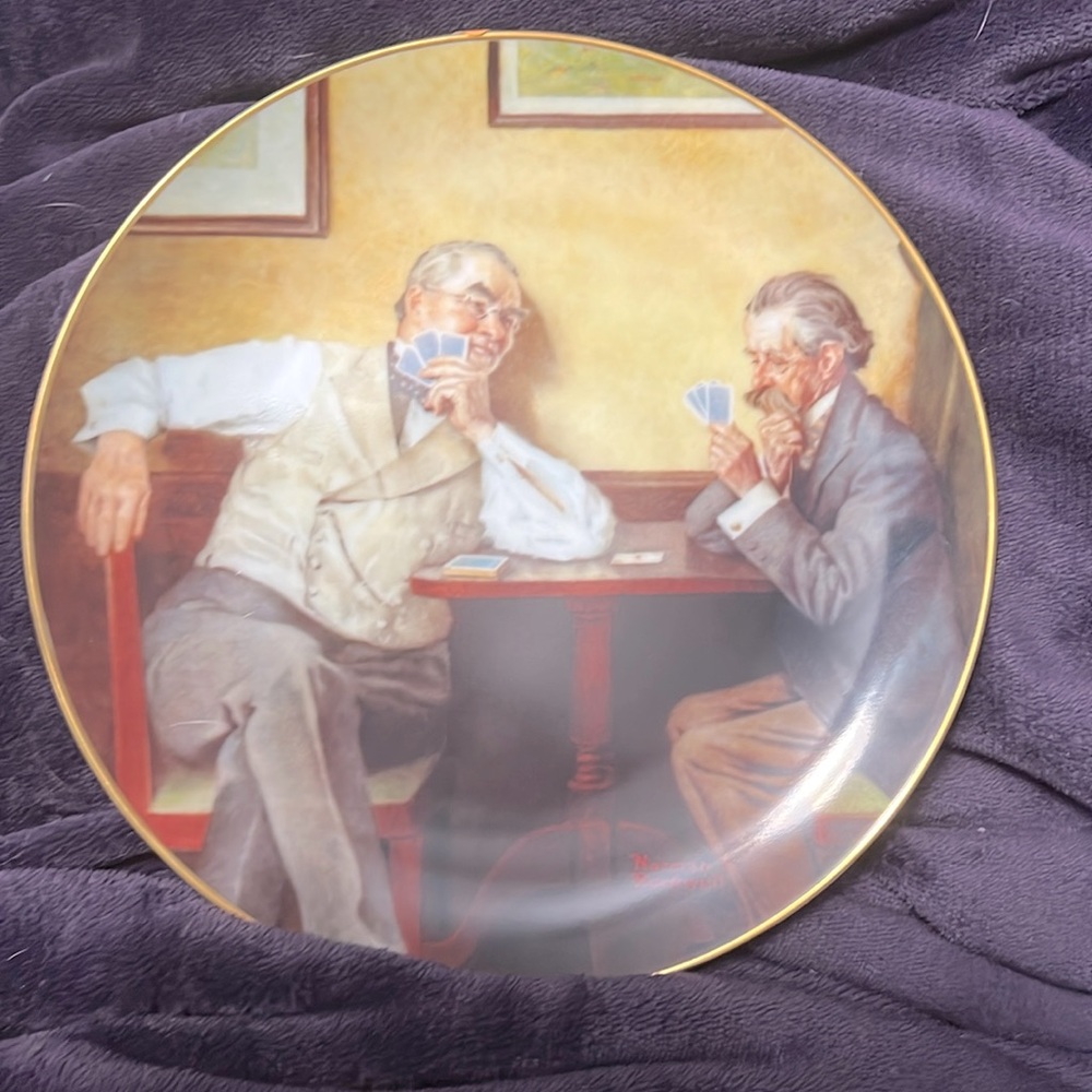 Knowles Norman Rockwell Collectors Plate Best Friends